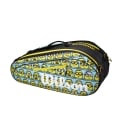 Wilson Tennis-Racketbag (Schlägertasche, 2 Hauptfächer) Minions 2.0 Team blau/gelb 6er